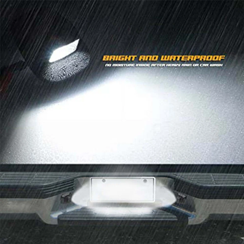 1991 For GMC Syclone 1992-1993 GMC Typhoon White LED License Plate Lights Lamp - Imagem 3 de 4