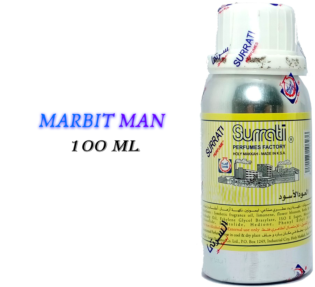 Marbit Man Surrati concentrated Perfume oil ,100 ml packed, Attar