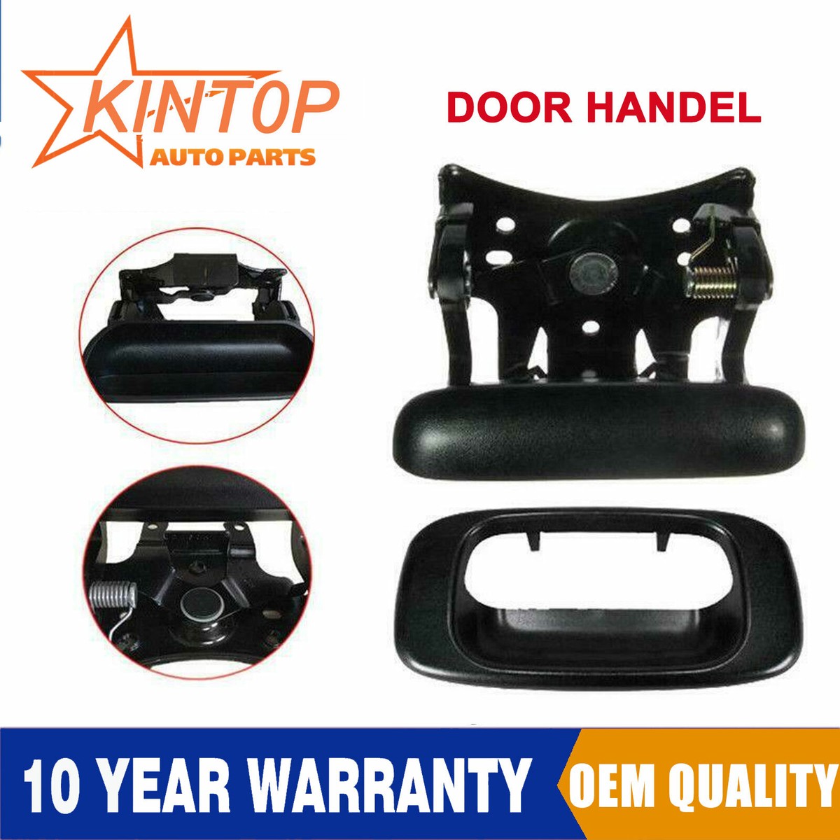 Set Of 3 Tailgate Handle Bezels For 1999-2006 Chevy Silverado & GMC Sierra - Direct Fit Replacement