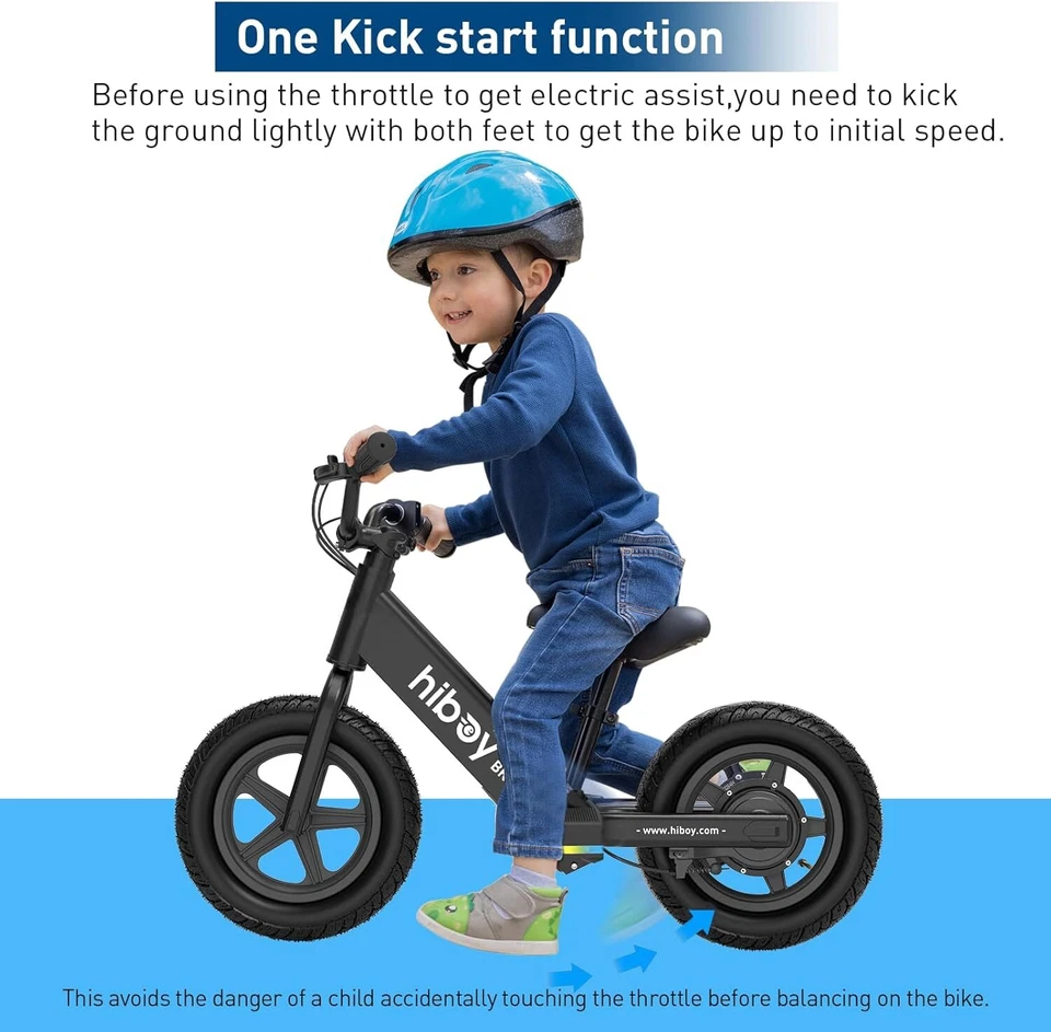 Hiboy BK1 Electric Balance Bike for Kids Adjustable Seat 21.6V/2.6Ah Battery - Image 4 of 4
