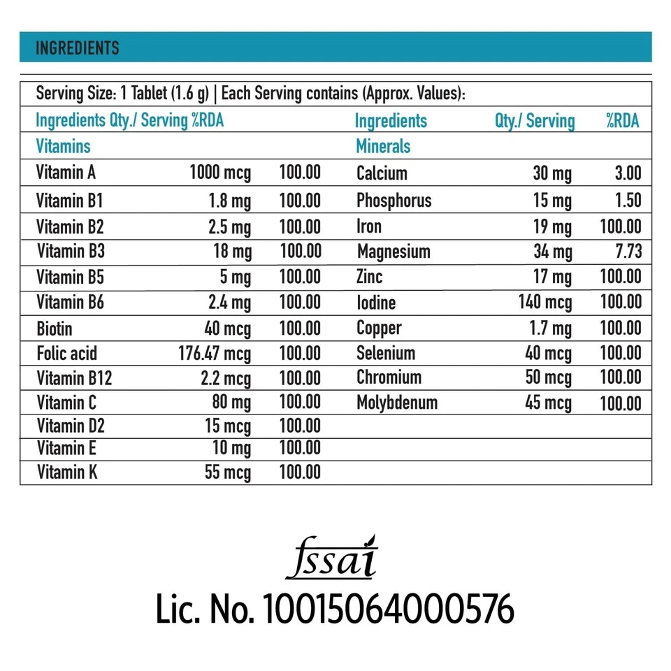 Multivitamínico avanzado TrueBasics para deportes y fitness para inmunidad y energía Foto 4 de 4