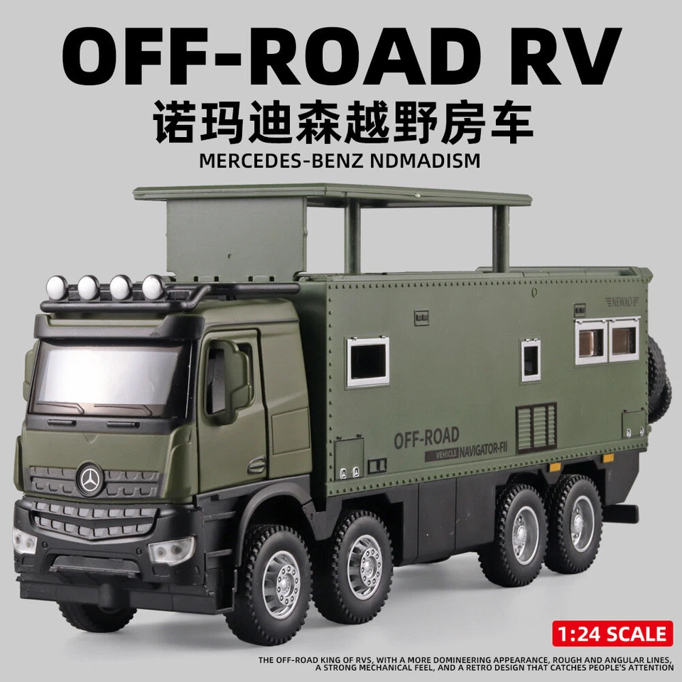 1/32 NOMADISMs Arocs Unimog Alloy Motorhome Diecast Model - Off-road RV Toy - Image 2 of 4