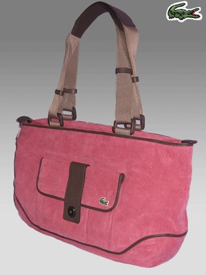 lacoste tote bag pink
