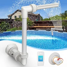 Water-Fountain Swimming-Pool Sprinkle Accessories - Waterfall above In-Ground Po