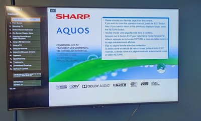 Sharp 55'' inch AQUOS TV