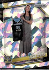 2025 Panini Prizm WNBA #85 Ajsa Sivka Ice Prizms