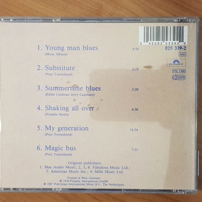 THE WHO Live At Leeds fuLL SILVER VG/EX(CD) - Bild 4 von 4