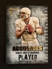 2012 Bowman #BAC-AL Andrew Luck Accolades Indianapolis Colts