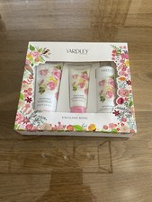 Image of Yardley English Rose Gift Set Body Wash Hand Cream Body Lotion NEW FREE POST