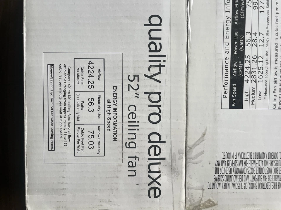 Monte Carlo 5QP52BPD-L Quality Pro Deluxe 52-Inch 5-Blade Ceiling Fan, Bru.. - Image 4 of 4