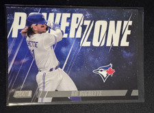 2022 Stadium Club Power Zone #PZ-11 Bo Bichette Toronto Blue Jays