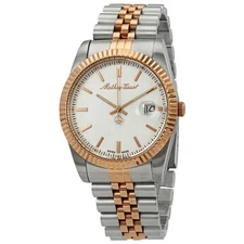 Mathey-Tissot Mathey III Quartz White Dial Two-tone Men's Watch H810RA