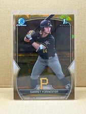 2023 Bowman Chrome Garret Forrester Gold Sapphire /50 BDC-197 Pittsburgh Pirates