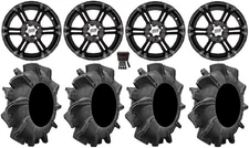 ITP SS212 14" Wheels Black 34" Assassinator Tires Can-Am Commander Maverick