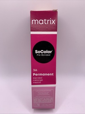 Matrix Socolor Pre-Bonded 5NA Medium Brown Neutral Ash Permanent Hair Color 3oz