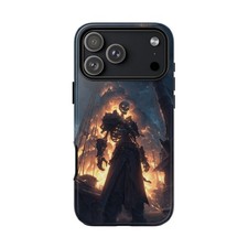 For iPhone / Galaxy / Pixel Skeleton Pirate Arcane Fire Skull Phone Case