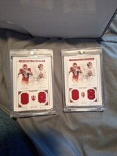 2- 2016 Panini National Treasures Jordan Howard And Nate Sudfeld /99