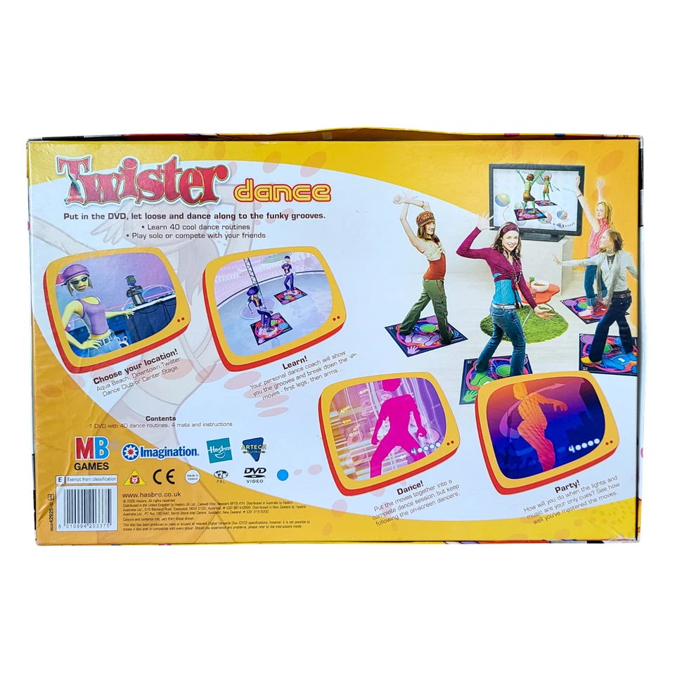 MB Games Twister Dance Party Great Condition Manual & DVD  Party Game Complete - Image 4 of 4