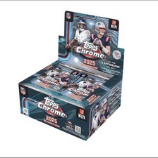 2025 Topps Chrome Football Jumbo Hobby Box. 2 Autos! Factory Sealed💰