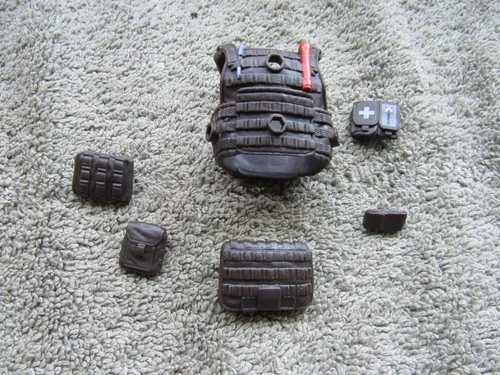 Hasbro GI JOE CLASSIFIED #122 CARL DOC GREER Vest w/5 Pouches 6" CUSTOM FODDER