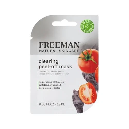 Freeman Natural Skincare Charcoal + Tomato Clearing Peel-Off Mask 13z