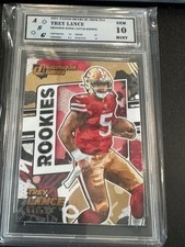 2021 Donruss Trey Lance Rookie Card Gridiron Kings  10 Gem Mint. rookie card picture