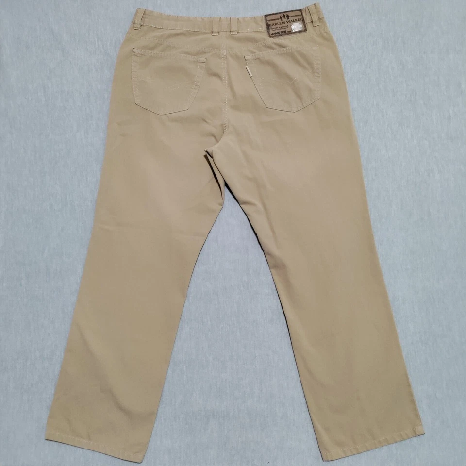 Pantalones de mezclilla para hombre Joker talla 38x30 Harlem Walker caqui doble montura cosidos Foto 3 de 4