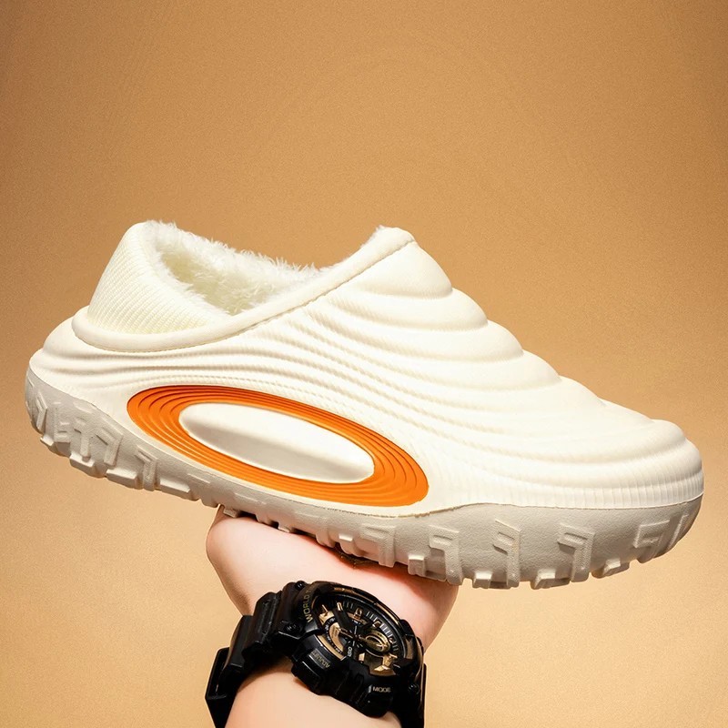 Winter Warm Men Slippers Waterproof Warm Shoes