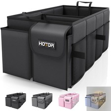 HOTOR Trunk Organizer Foldable Car Organizer for SUVs Sedans Storage