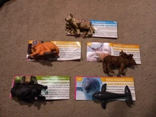 Lot Of 5 Yowie Animals All In Excellent Condition With Booklets