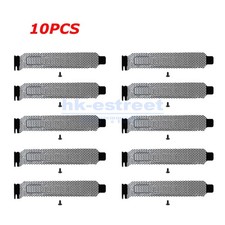 10 PCS PCI Slot Cover Hard Steel Dust Filter Blanking Plate, Vented Slot Cover