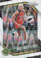 2025 Panini Prizm WNBA Prizms White Seismic #121 Brittney Sykes