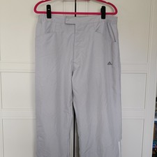 Adidas Golf Trousers - Light Grey - UK Men's Size L - Excellent Condition 