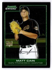 2006 Bowman Chrome Matt Cain RC Rookie Card #208 San Francisco Giants
