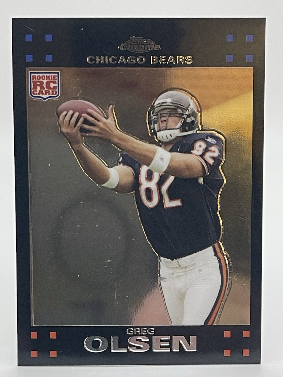 2007 Topps Chrome Card #TC218 Greg Olsen Chicago Bears Tight End Rookie Card