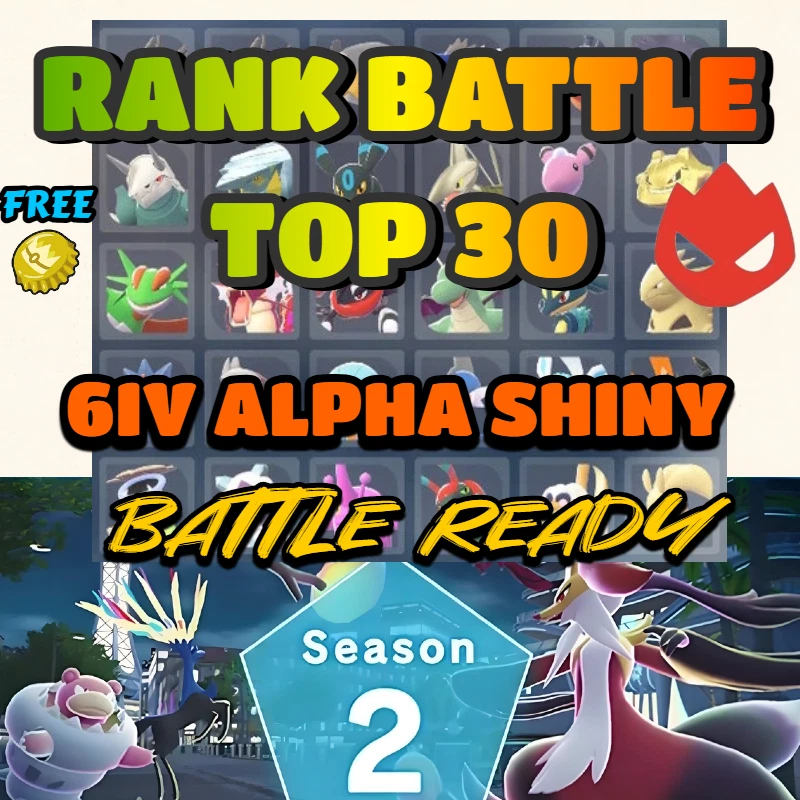 POKEMON LEGENDS ZA 6IV SHINY ALPHA RANK BATTLE READY BUNDLE MEGA BEST MOVES