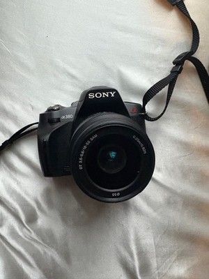 SONY DSLR-A380 14.2MP Digital Camera w/3.5-5.6 Lens Black ~ Tested