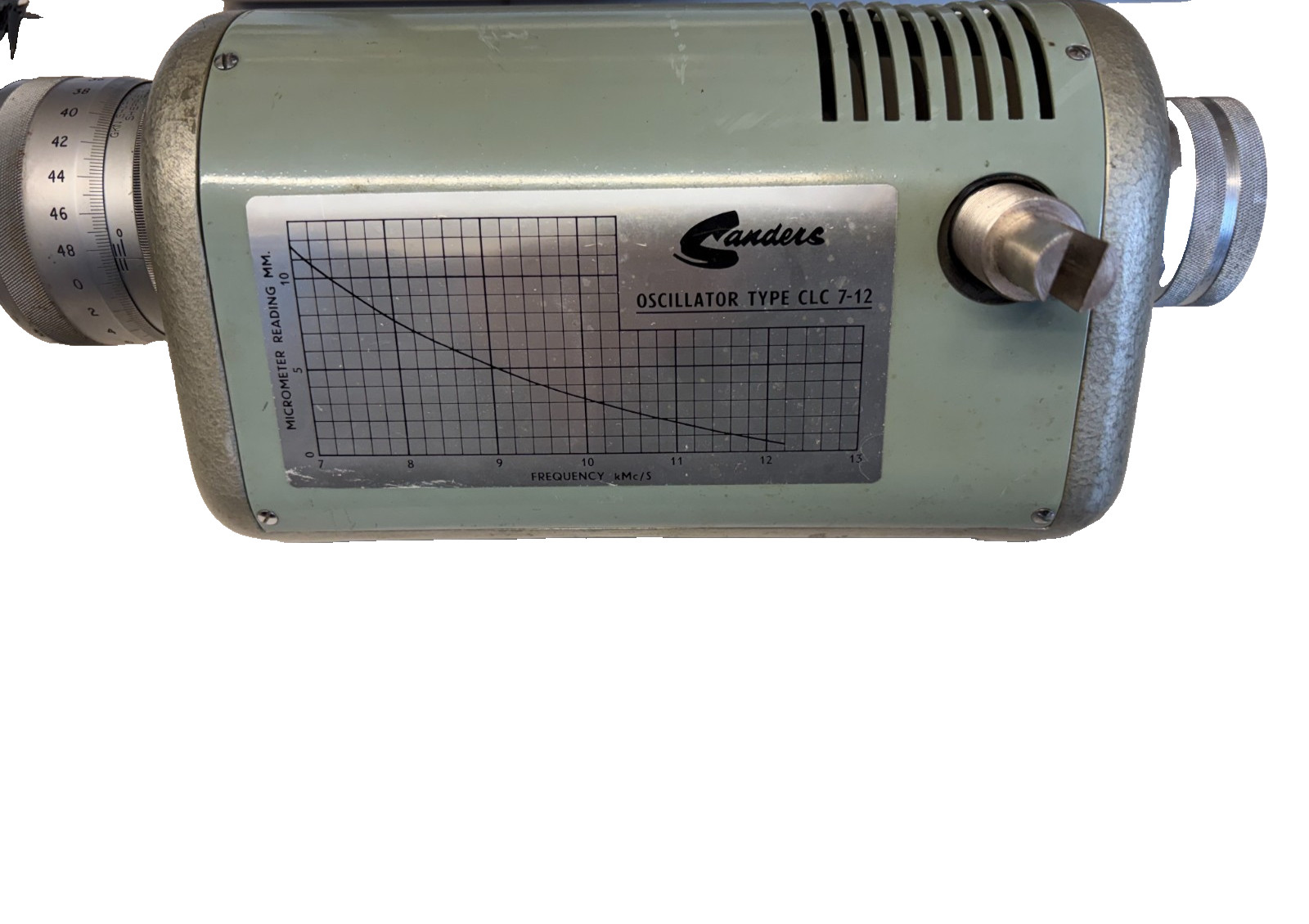 Sanders Electronics Microwave klystron Oscillator type CLC7-12