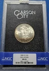1883-CC $1 GSA MORGAN SILVER DOLLAR NGC MS-65 CARSON CITY, BOX