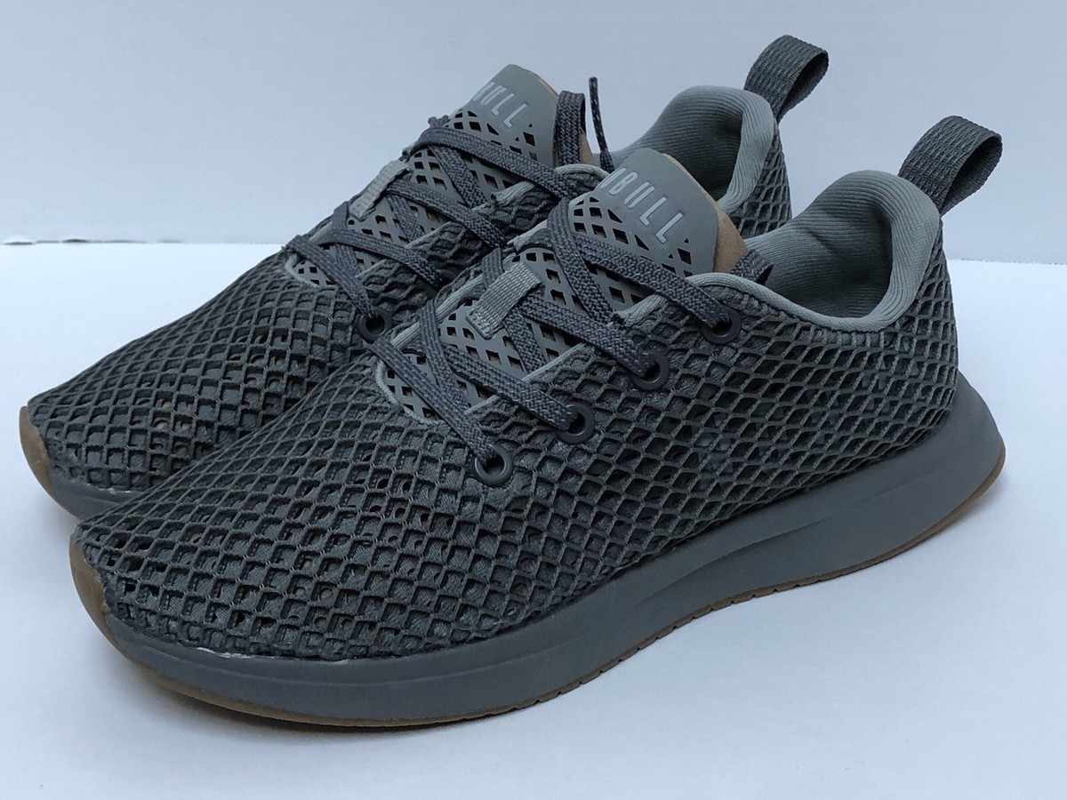 のぶ NOBULL Diamond Mesh Runner Gray Women's Sz 7 Training Shoes