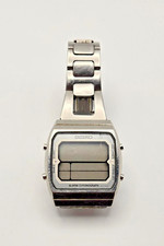Vintage 1982 Seiko A714-505A Running Man Alarm Chrono Digital Lcd Watch