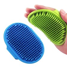 Dog Grooming Brush, Pet Shampoo Bath Brush Soothing Massage Comb with Adjusta...