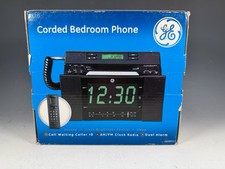 UPC 044319707526 product image for Corded Bedroom Phone GE Dual Alarm Clock AM/FM Radio Landline 29298FE1 Open Box | upcitemdb.com