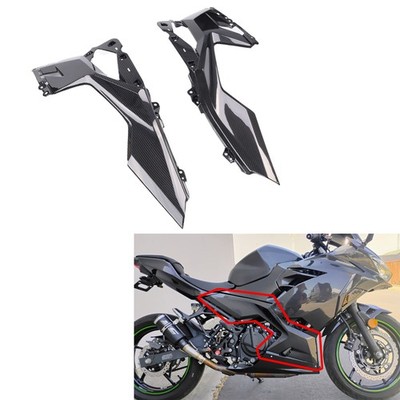 MSC Lower Side Fairings 100% Carbon Fiber for Kawasaki Ninja 18-23 EX400 400R