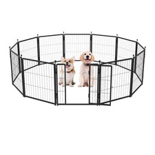 Dog Playpen 24 inch 12 Panels for Indoor  Outdoor Use   Heavy-Duty Metal Pet...