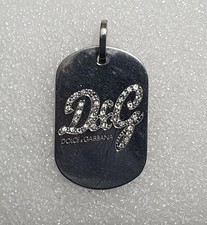 D&G Pendant Dolce & Gabbana Stainless Steel Dog Tag