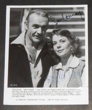NATALIE WOOD & SEAN CONNERY - Rare “METEOR” Signed 8X10 B/W Promo Photo 1979