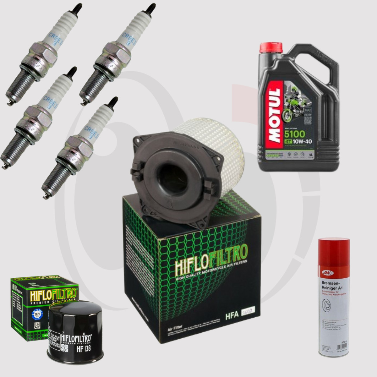 Kit Vidange Suzuki GSX 600 F 1996-2001 avec Huile Motul 5100 10w40 et Filtre