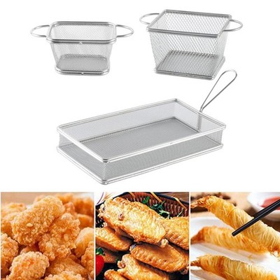 Kleine Chips Frittierkörbe Chicken Wings, Garnelen Braten für Küche Party