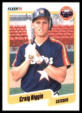 Craig Biggio 1990 Fleer #224 Houston Astros MLB READ FREE SHIPPING AutographDen